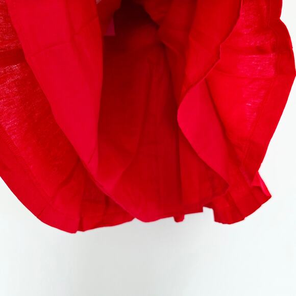 Avec Les Filles Red w/ White Contrast Stitch Mini Dress Sleeveless Size XL - Picture 8 of 10